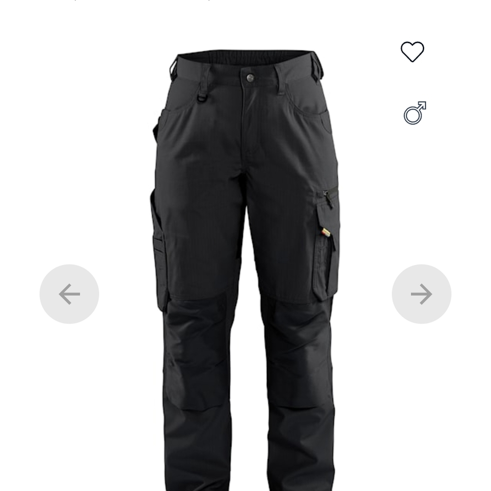 Womans Black Cargo Pants Size 6R